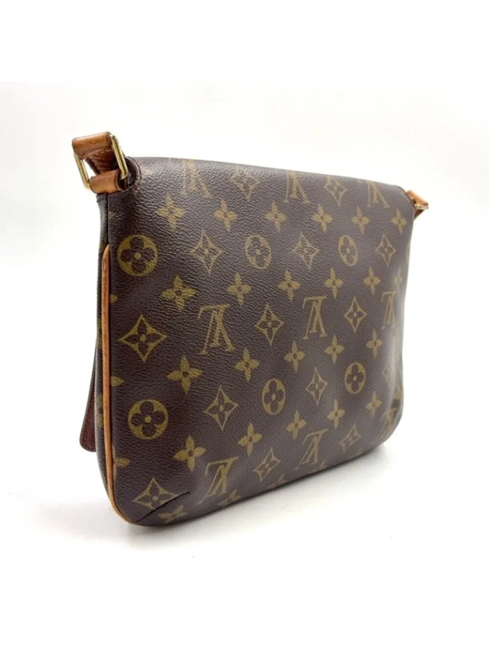 Louis Vuitton Musette Tango Long Strap Monogram Leather Brown Light Shoulder